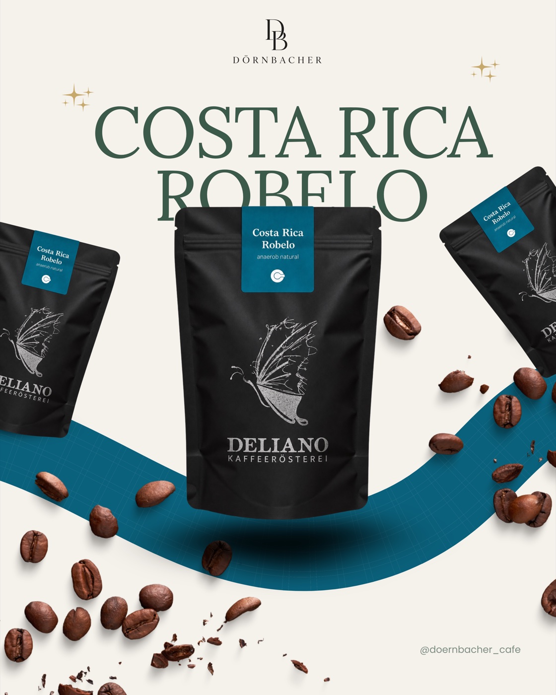 Costa Rica Robelo · Deliano Kaffeerösterei · anaerob natural — Verpackung